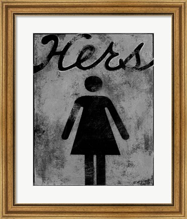 Framed Hers Print
