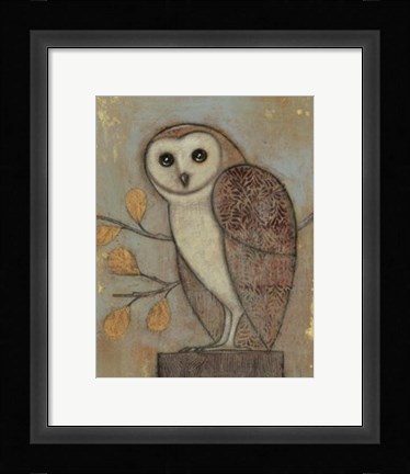 Framed Ornate Owl II Print