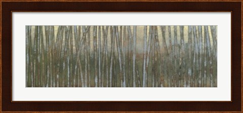 Framed Blue Birch Forest I Print