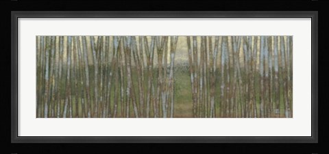 Framed Blue Birch Forest II Print