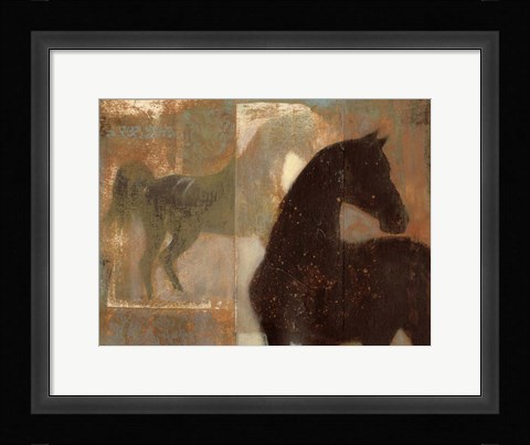 Framed Weathered Equine I Print