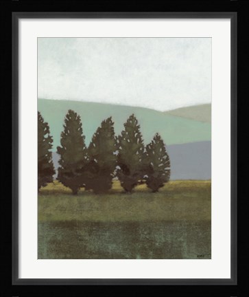 Framed Evergreen I Print