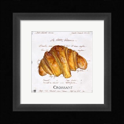 Framed Croissant Print