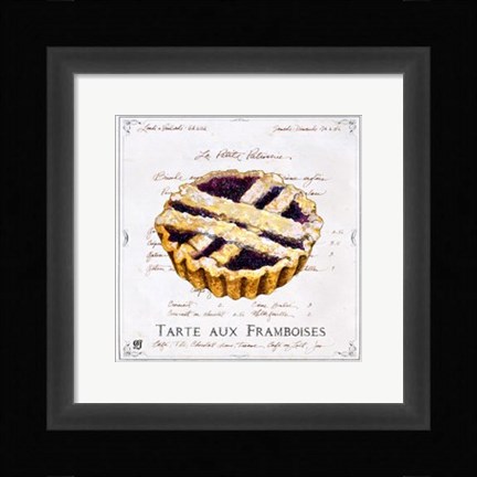 Framed Tarte aux Framboises Print