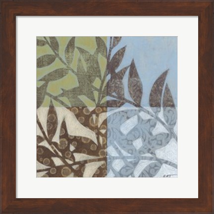 Framed Swaying Fronds II Print