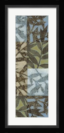 Framed Swaying Fronds Panel I Print