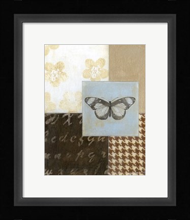 Framed Chic Butterfly I Print
