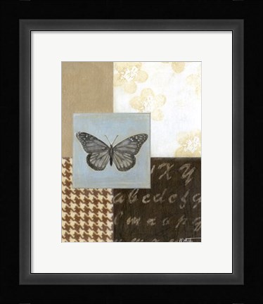 Framed Chic Butterfly II Print