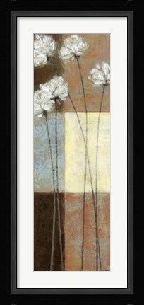 Framed Raku Blossoms I Print