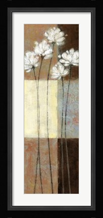 Framed Raku Blossoms II Print