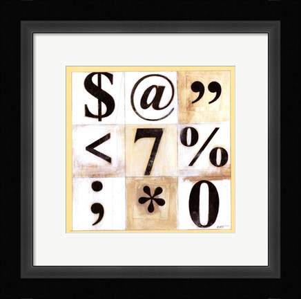 Framed Take Note I Print