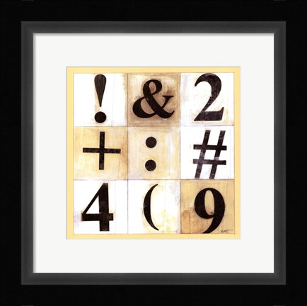 Framed Take Note II Print