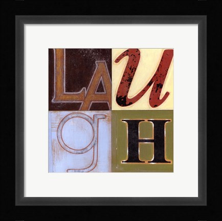 Framed Laugh a Lot Print