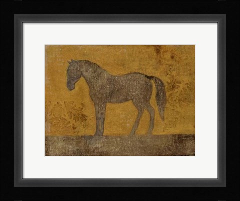 Framed Oxidized Horse II Print