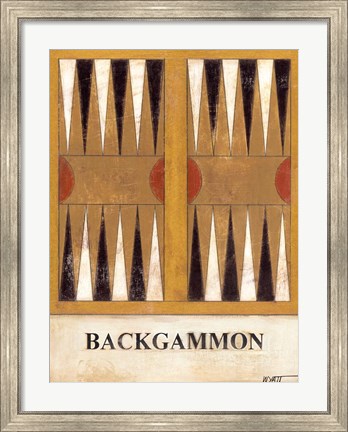 Framed Backgammon Print
