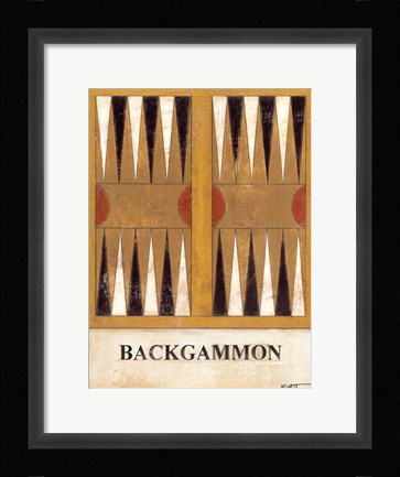 Framed Backgammon Print