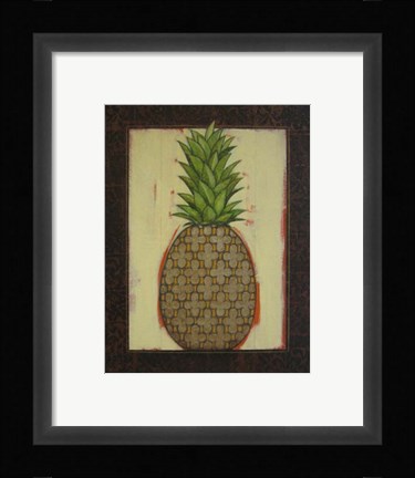 Framed Metallic Quadrofoil I Print