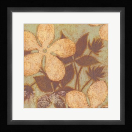 Framed Time Worn Blossoms I Print