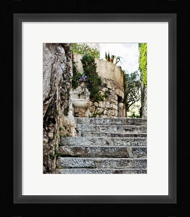 Framed Cobbled Walkway III Print