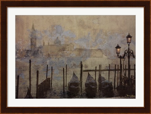 Framed Dawn &amp; the Gondolas II Print