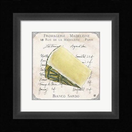 Framed Fromages II Print