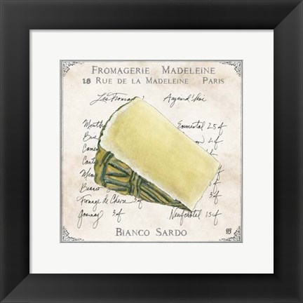 Framed Fromages II Print