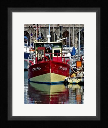 Framed Antibes Harbor I Print