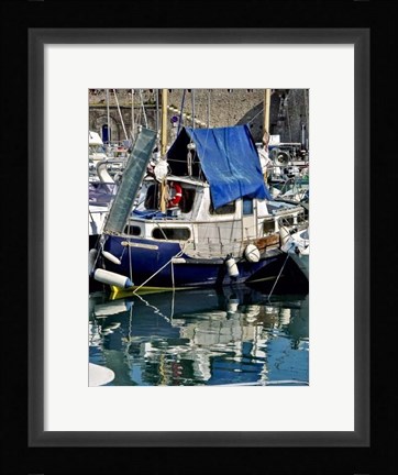 Framed Antibies Harbor II Print