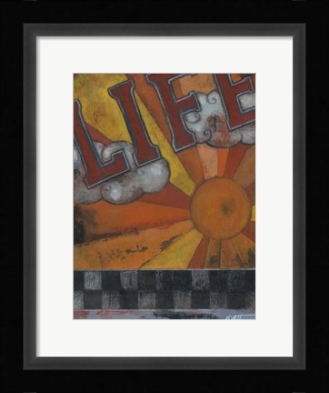 Framed Life Inspires Print