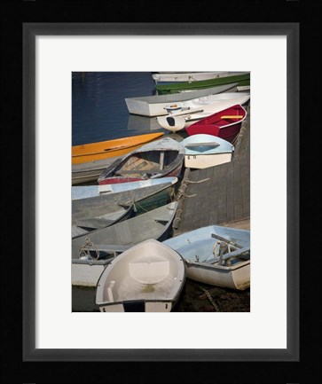 Framed Row Boats III Print