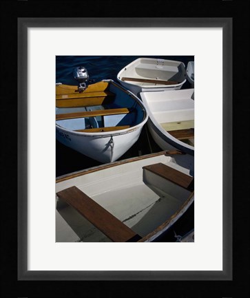Framed Row Boats V Print