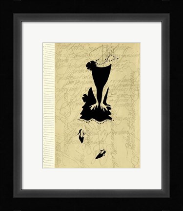 Framed Flapper Fashion I Print