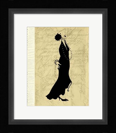 Framed Flapper Fashion II Print