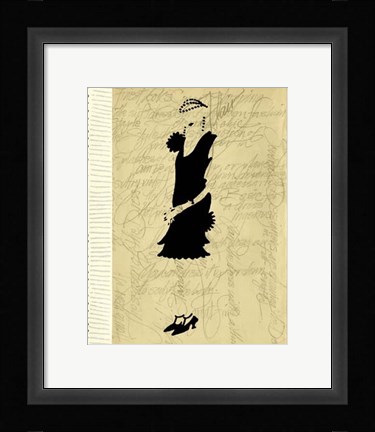 Framed Flapper Fashion III Print