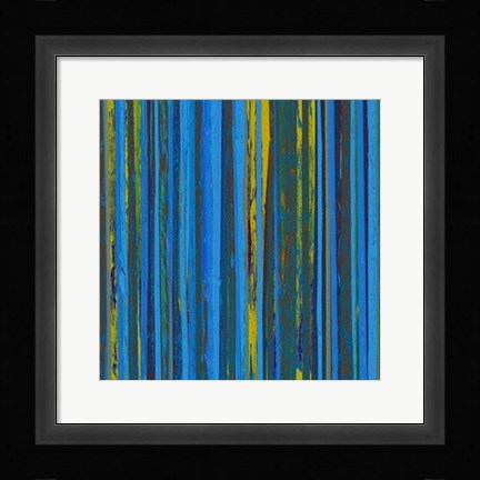 Framed Royal Stripes I Print