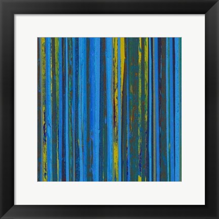 Framed Royal Stripes I Print