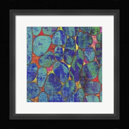 Framed Stone Silhouettes II Print