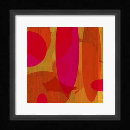 Framed Warm Ellipses II Print
