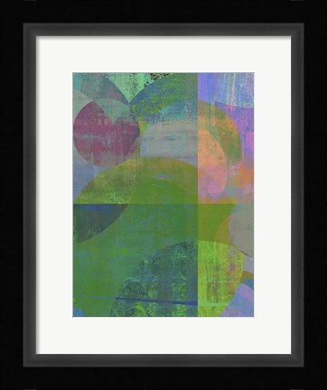 Framed Pastel Quadrants II Print
