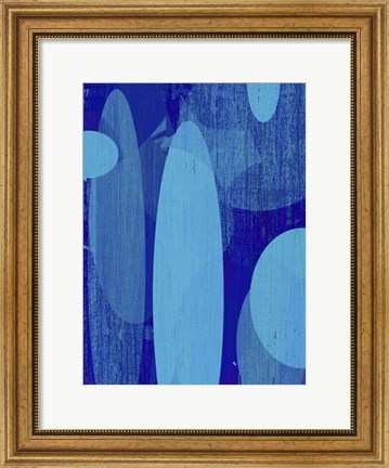 Framed Ocean Ellipses II Print