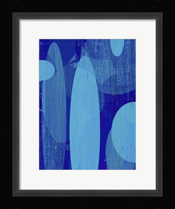 Framed Ocean Ellipses II Print