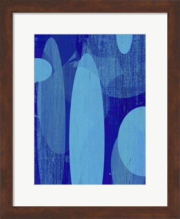 Framed Ocean Ellipses II Print