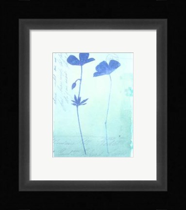 Framed Blue Studies II Print