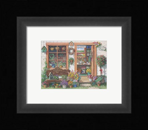 Framed Fancy Flower Shoppe Print