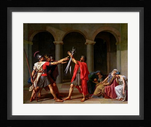 Framed Oath of Horatii Print