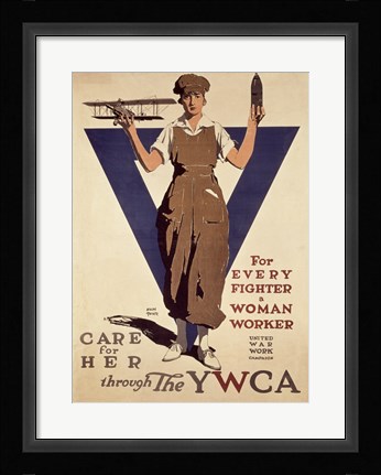 Framed For Every Fighter a Woman Worker YWCA Print