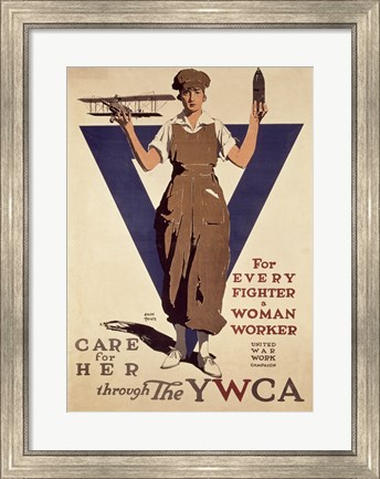 Framed For Every Fighter a Woman Worker YWCA Print