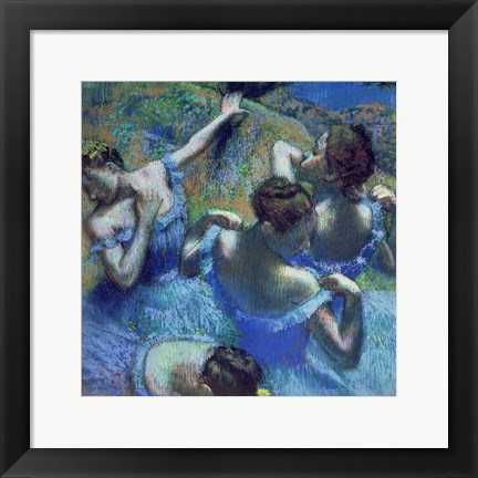 Framed Blue Dancers, c.1899 Print