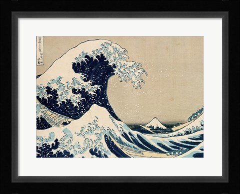 Framed Great Wave of Kanagawa Print