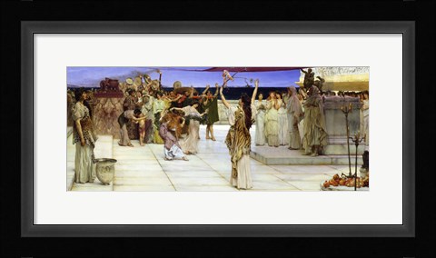 Framed Dedication to Bacchus, 1889 Print